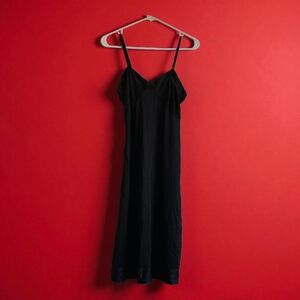 VINTAGE Black Slip Dress